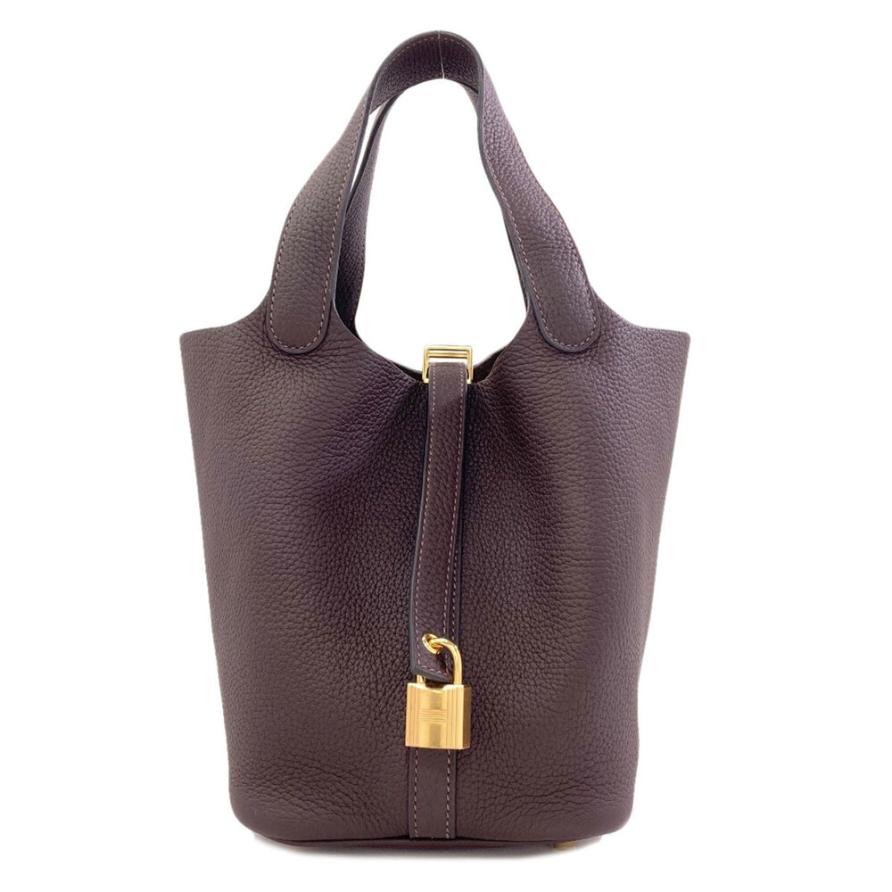 Hermes Picotin Lock PM Gold Hardware Handbag, Taurillon Leather, Women's HERMES